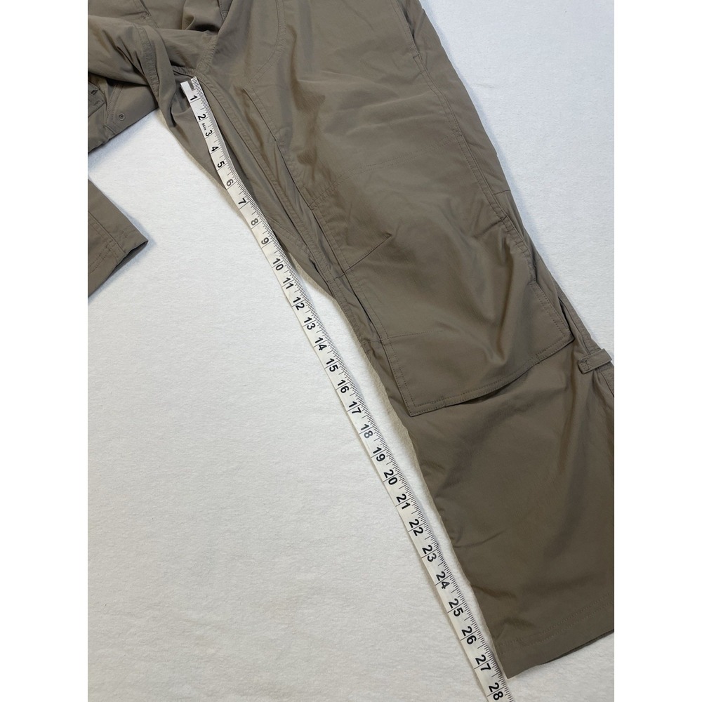 Duluth Trading Carpenter Pants 14x31" Curvesetter Elastic Waistband Cargo Khaki - Picture 9 of 16
